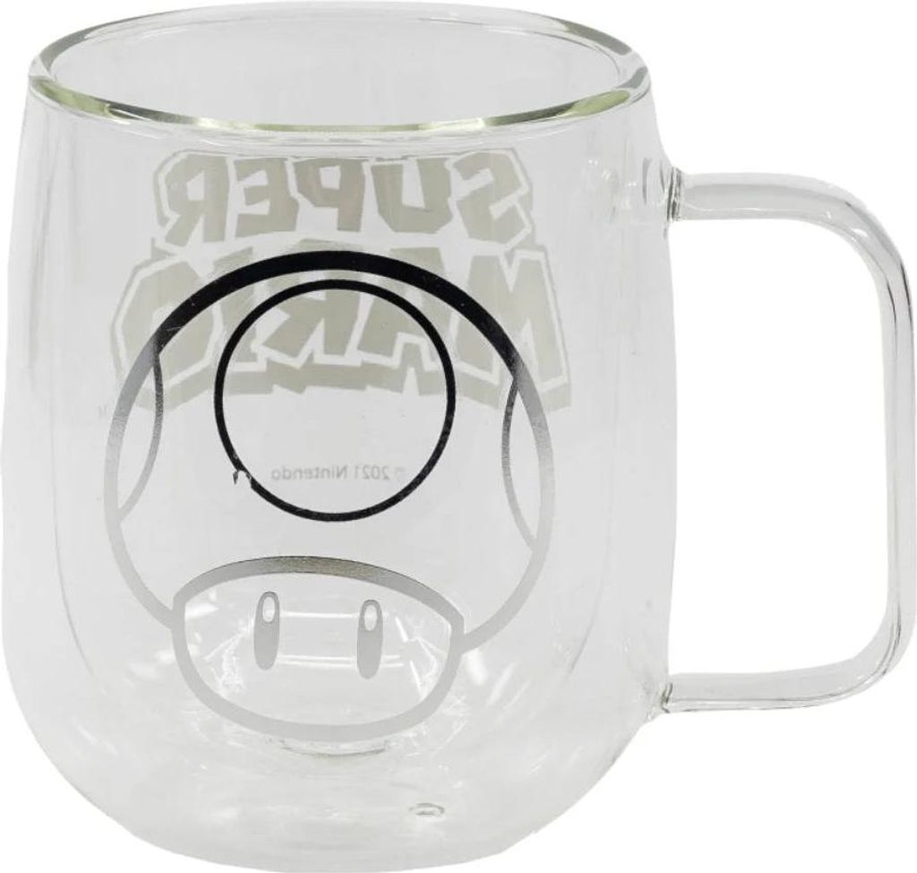Super Mario Toady doppelwandige Kaffeetasse Teetasse Glastasse 290 ml