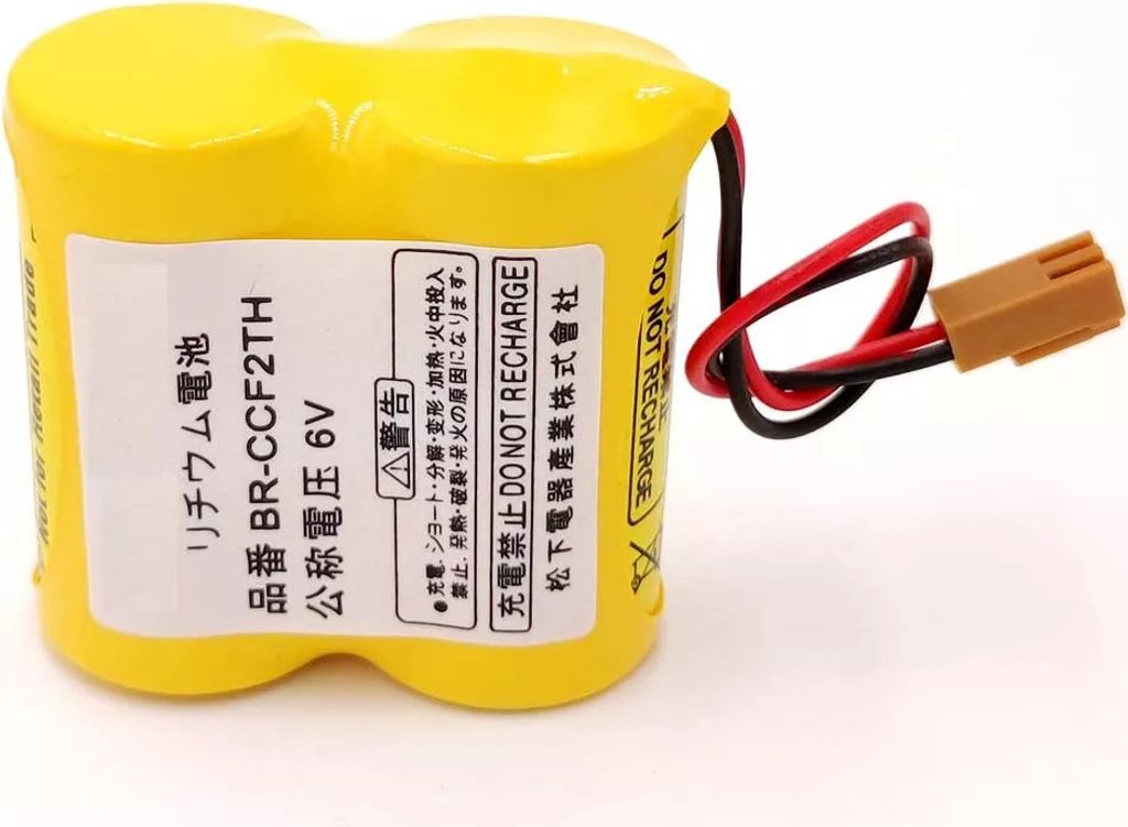 Topchances BR-CCF2TH Batterie mit Stecker 6V 5000 mAh PLC-Akku für FANUC A98l-0001-0902