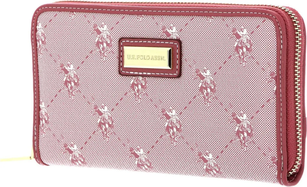 U.S. POLO ASSN. Porte-monnaie Hampton Zip Wallet Light Rose Compact