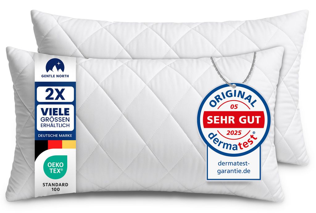 2er Set Kissen (30x50 cm) - Dekokissen für Bett und als Produktbild 