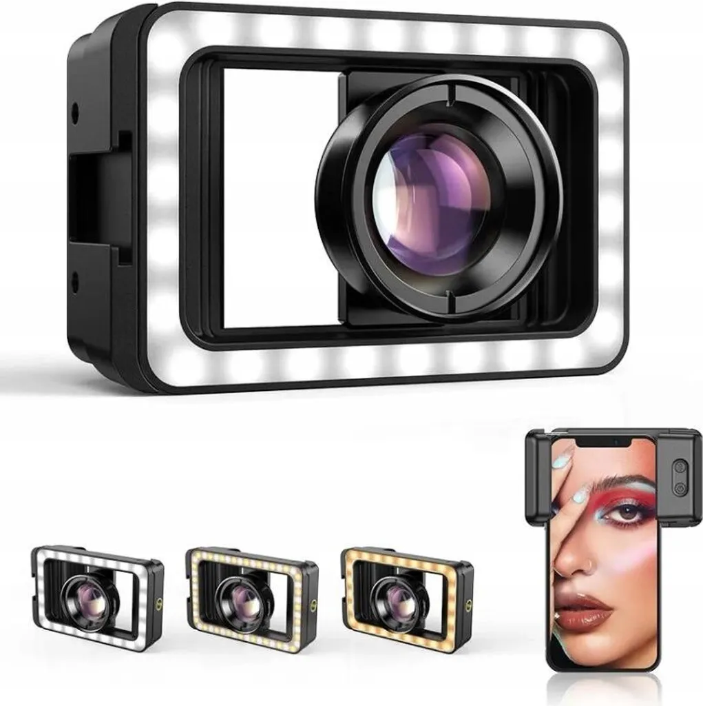 Objectif macro smartphone 100mm HD éclairage LED CRI 95+ de précision - 11