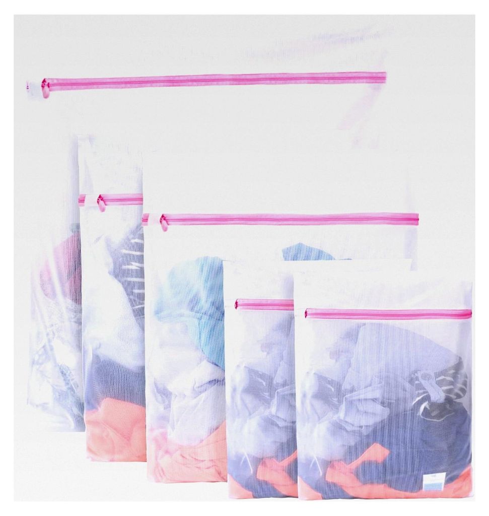 Wäschenetz für Waschmaschine 5er Set - Wäschesack mit Reißverschluss für BH, Reise, Schuhe, Koffer, Socken, Unterwäsche, Babykleidung