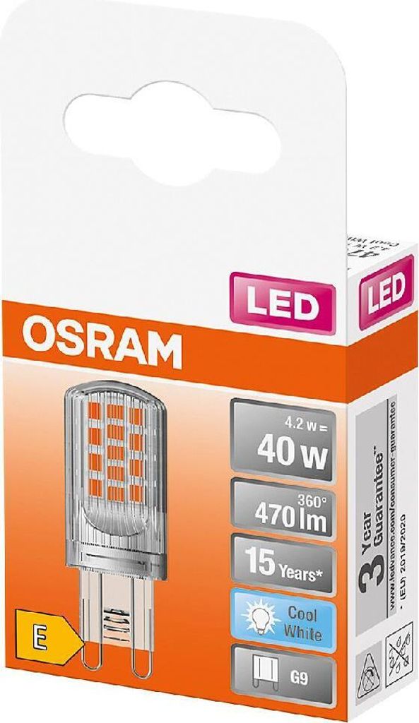 OSRAM 4058075432420 LED (monochrome) EEC E (A - G) G9 Bulb Produktbild 