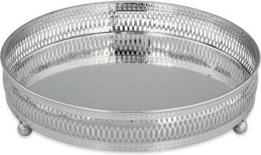 Galerie-Spiegeltablett rund, D 25 cm