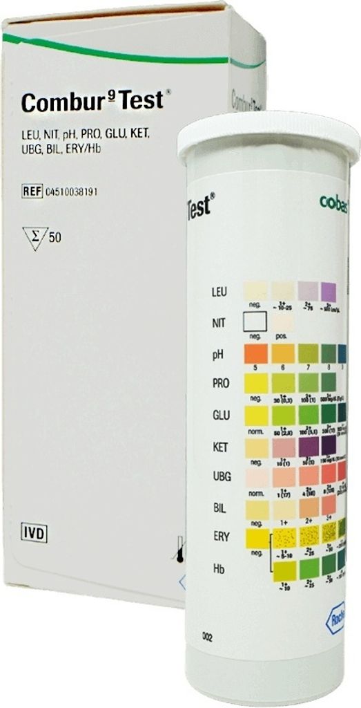 Paski testowe do badania moczu Combur 9 Test (50 szt.) Zdjęcie produktu 