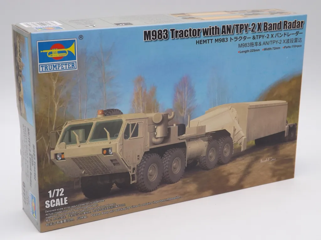Tracteur M983 avec Radar AN/TPY-2 X Band 1:72 Trumpeter Kit de Montage