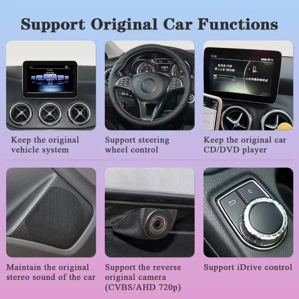 Interface CarPlay Android Auto sans fil Benz NTG 4.0 Mirroring HD - 5