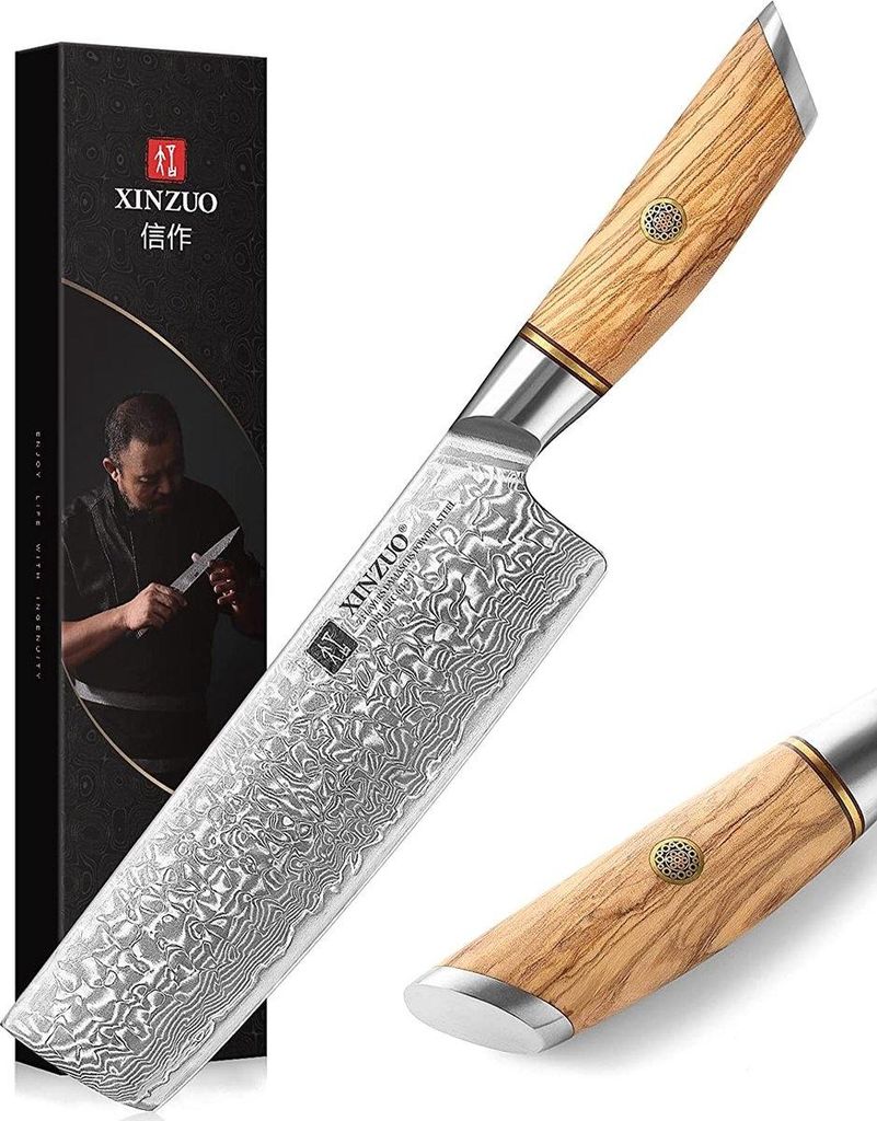 XinZuo - Damast Nakiri Messer - B37 Lan Serie