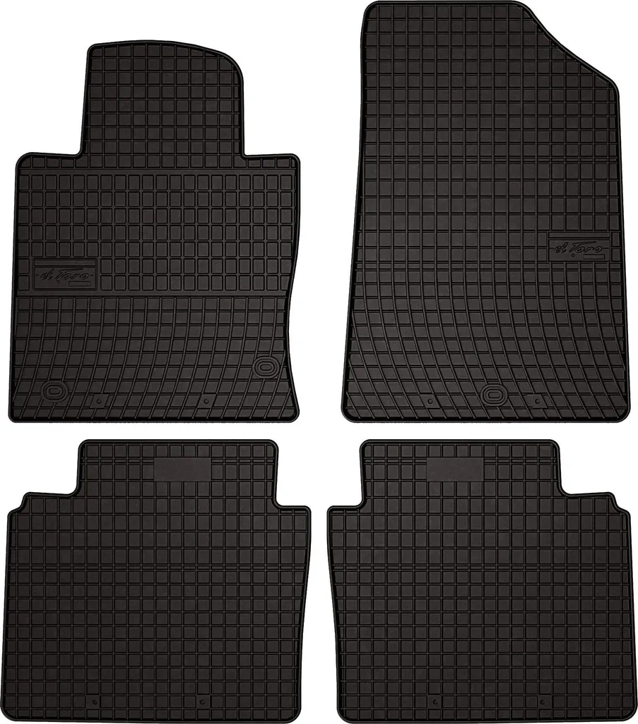 Tappetini Gomma Hyundai Sonata VII 2014-2019 - Set 4 Pezzi con Fissaggi