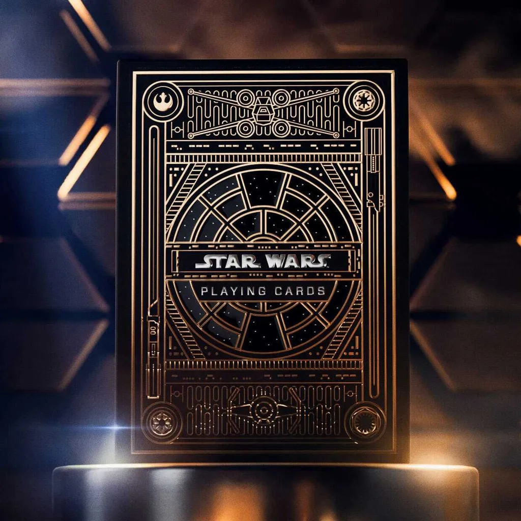 Cartes Star Wars or - Finition métallique et gravures haute précision