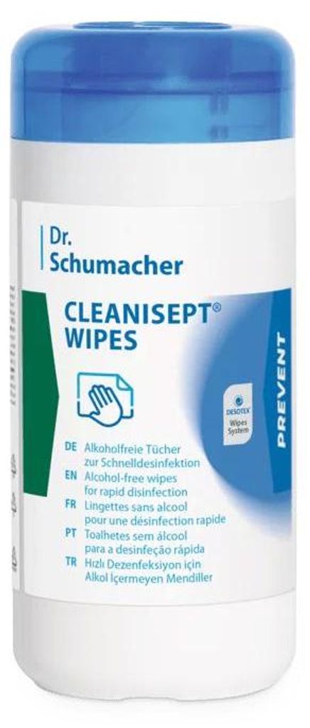 Dr. Schumacher Cleanisept Wipes Schnelldesinfektion - Dose Produktbild 