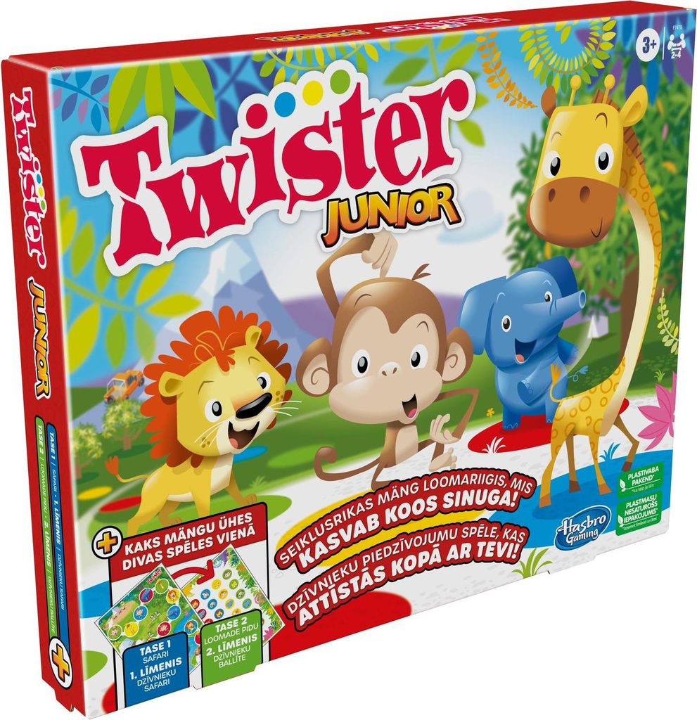 Partyspiel Twister Junior (in lettischer und estnischer Sprache)