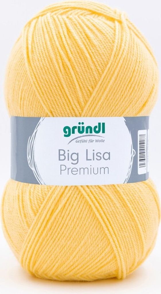 Gründl Wolle Big Lisa Premium 250 g pastellgelb Produktbild 