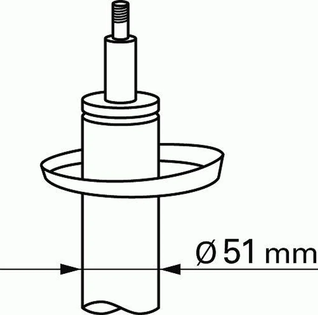 Amortisseur SACHS 100 456 Haute Performance pour BMW E30 OE 31321125151