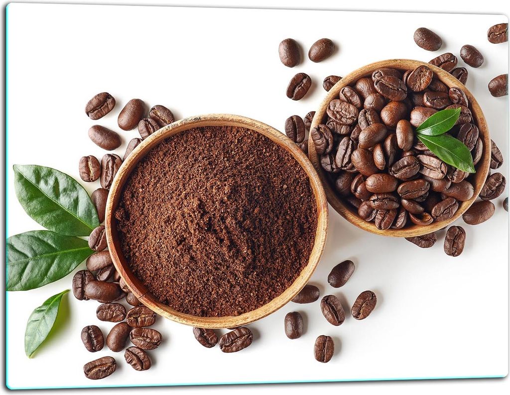 Glasschneidebrett Herdabdeckplatte Ceranfeld Universal 52x40 cm Weiß Kaffee