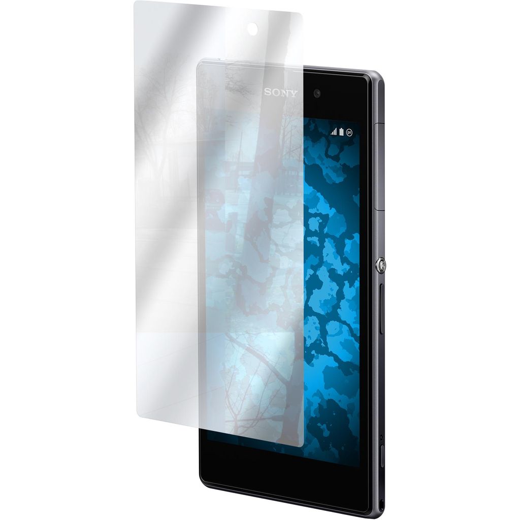 4er-Pack PhoneNatic Displayschutzfolien verspiegelt kompatibel mit Sony Xperia Z1
