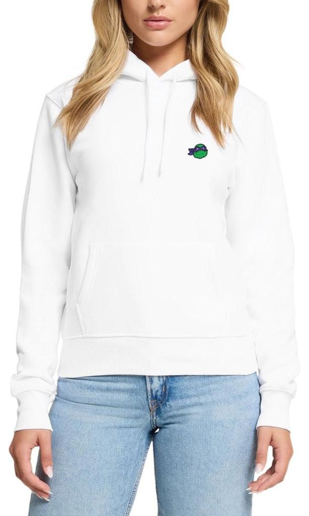 Spreadshirt TMNT Donatello Stick Damen Premium Hoodie, XXL, Weiß