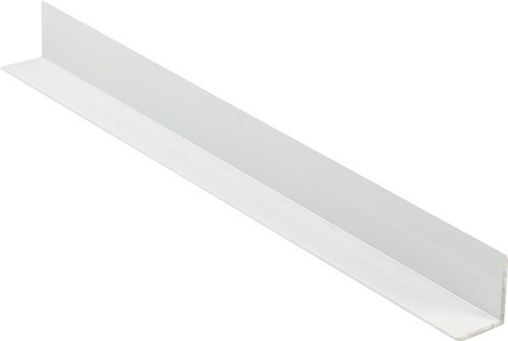 Aluminium L-Profil weiß glänzend 2600 x 14 x 12 mm