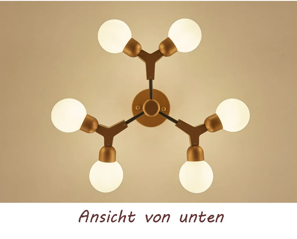 Grand Plafonnier Design Blanc avec Éclairage CCT Variable et Culot E14 - 5