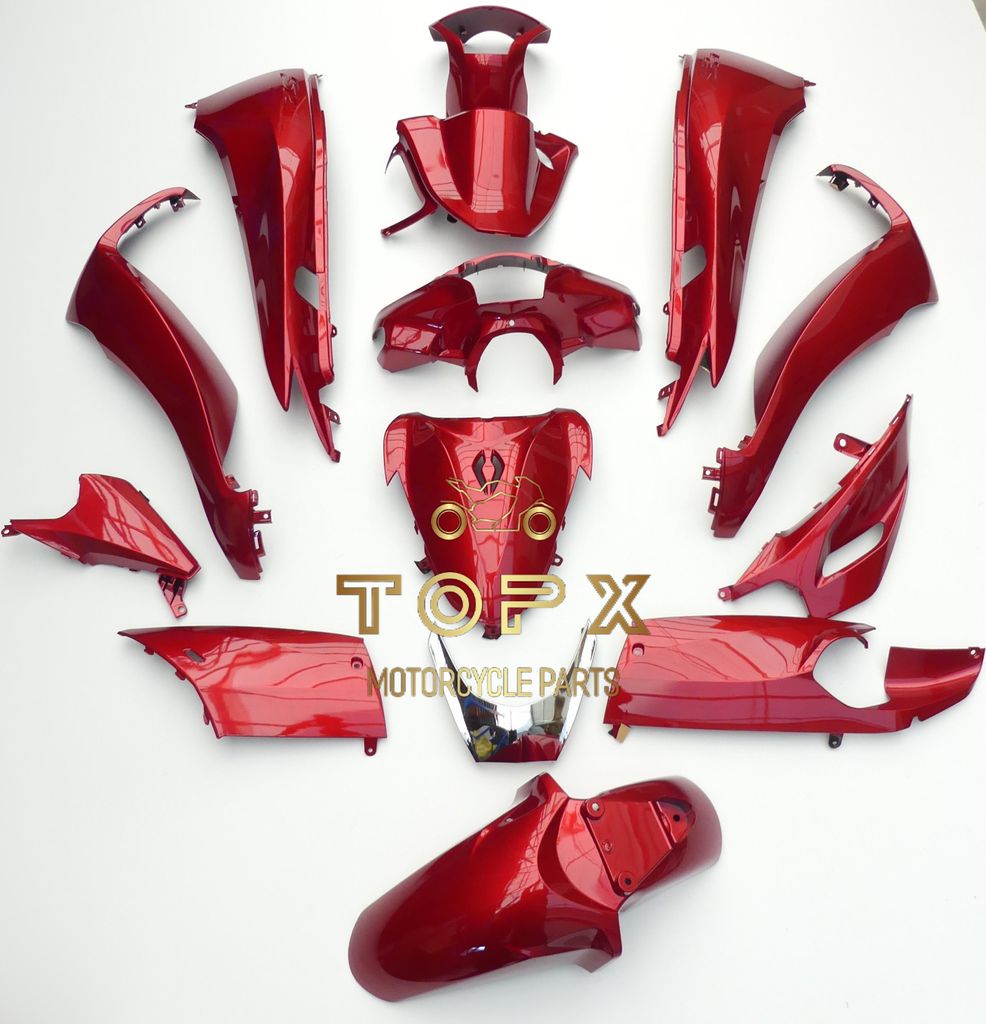 Karosserieverkleidungssatz x14 Verkleidung Seitenkotflügel Honda SH 125 13-16 K01