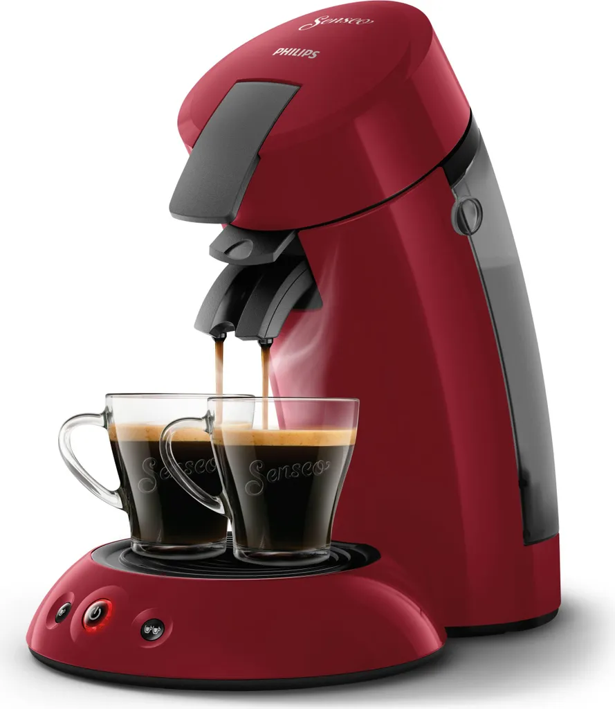 Philips Senseo Original HD6553/80 Machine à Café à Dosettes Rouge Éclat