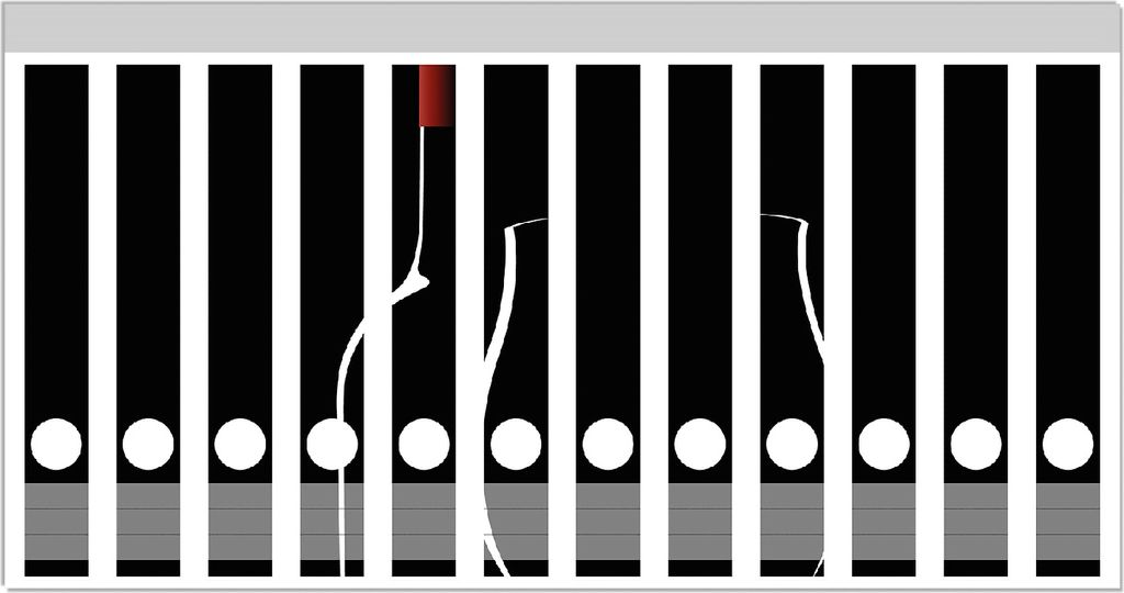 Wallario Ordnerrücken Sticker, selbstklebend für schmale Ordner, 12 Stück, Motiv Rotwein bei Nacht