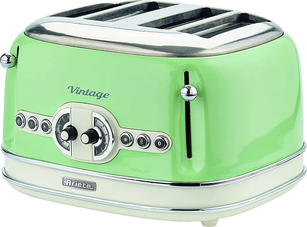 Ariete Vintage Toaster Verde 4 Fette: Stile e Gusto in Cucina (0156)