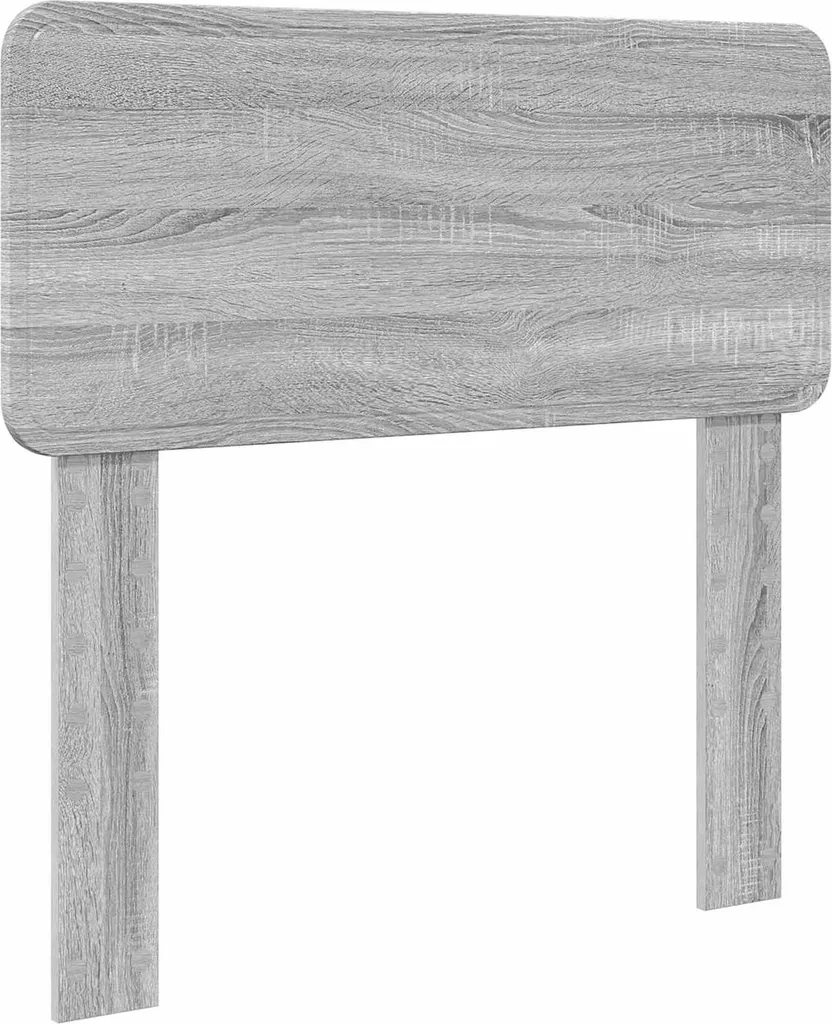 Testiera Sonoma grigio 80 cm Materiale ligneo