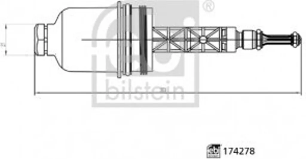 Couvercle de boîtier de filtre à huile haute résistance Febi 174278