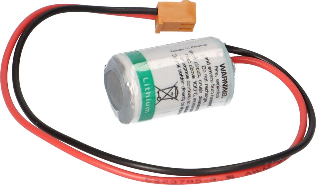 CPM2A-BAT01 Batterie kompatibel Omron CJ1, CPM2A, CQM1H, NS7 mit Stecker