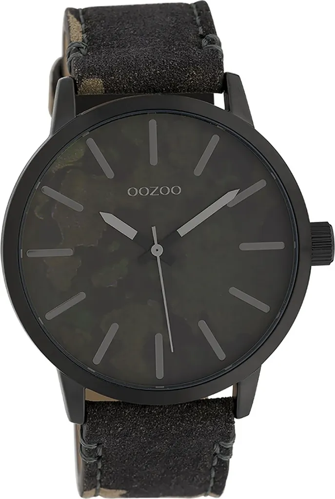 Montre Oozoo D2UOC10004 textile noir brun analogique quartz pour homme