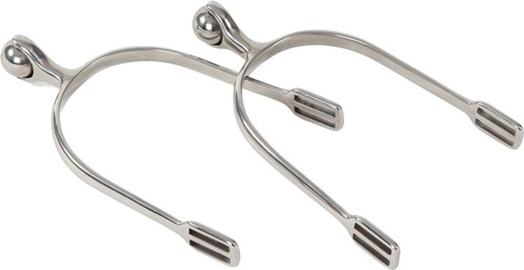 Shires - Herren Sporen mit Kugel ER203 (Einheitsgröße) (Silber)