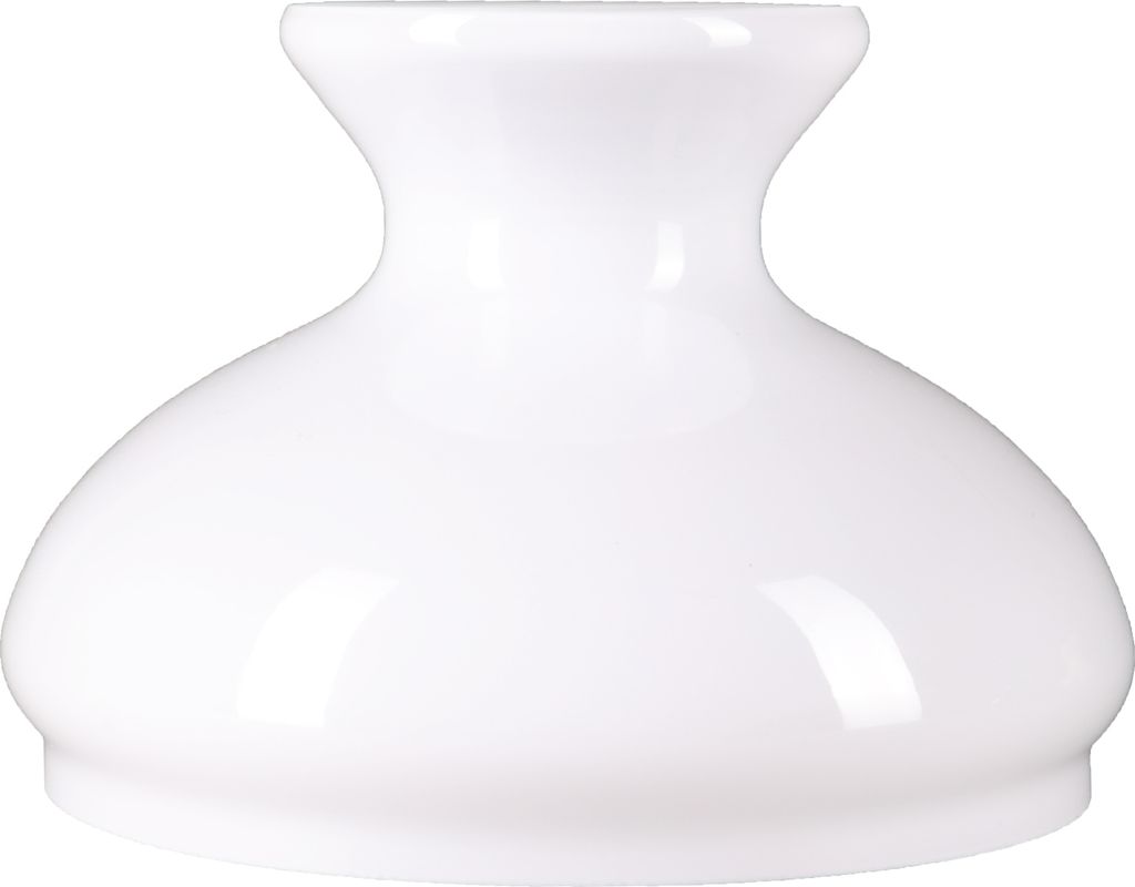 Petroleumglas Lampenglas Ersatzglas Ø185mm Leuchtenglas Opalglas Weiß