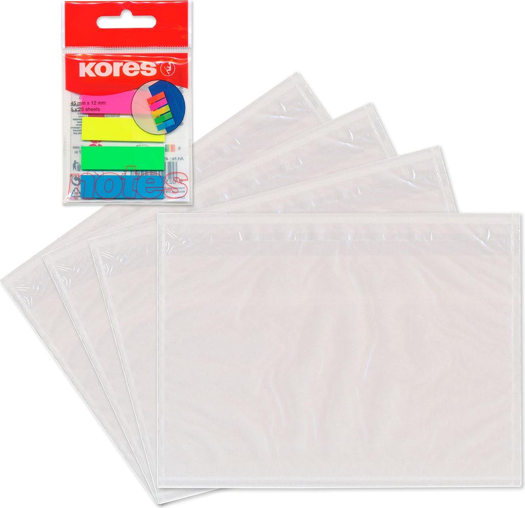WPTrading - 250 x Lieferscheintaschen 165 x 120 mm in DIN Produktbild 