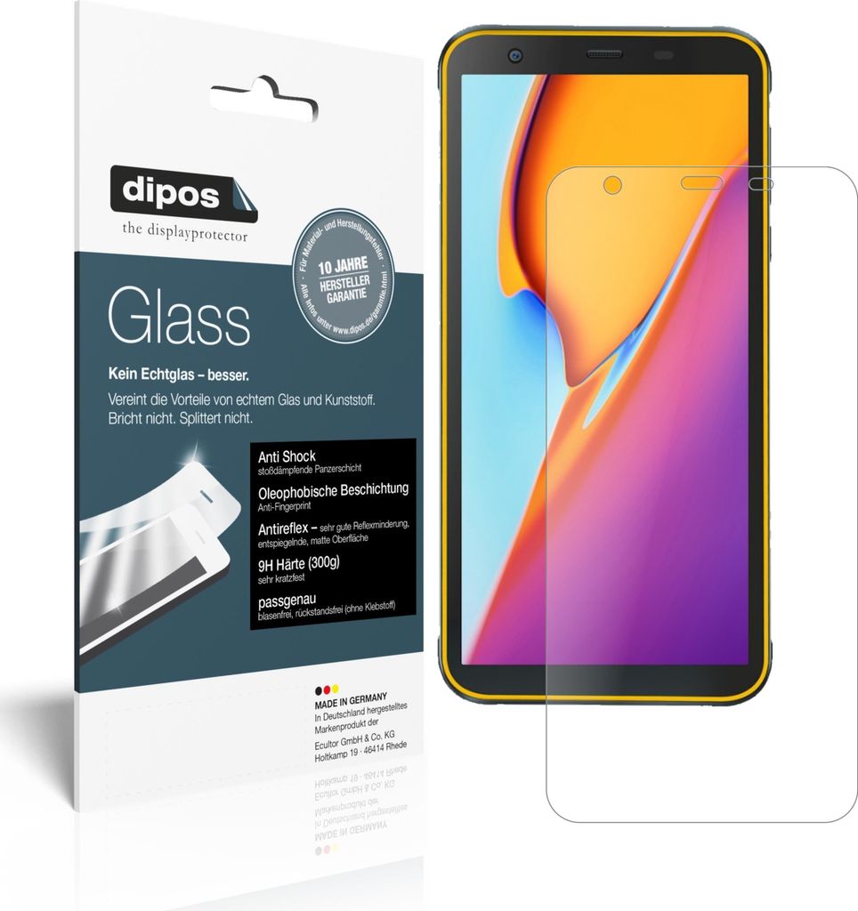1x Schutzfolie für Blackview BV6300 Pro matt - Anti-Shock 9H Folie dipos Glass Kunststoffglas