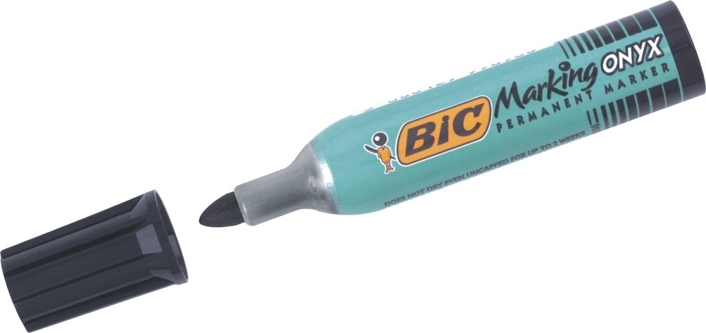BIC Marking ONYX 1482 Permanent-Marker Rundspitze Schwarz 12 Stück(e)