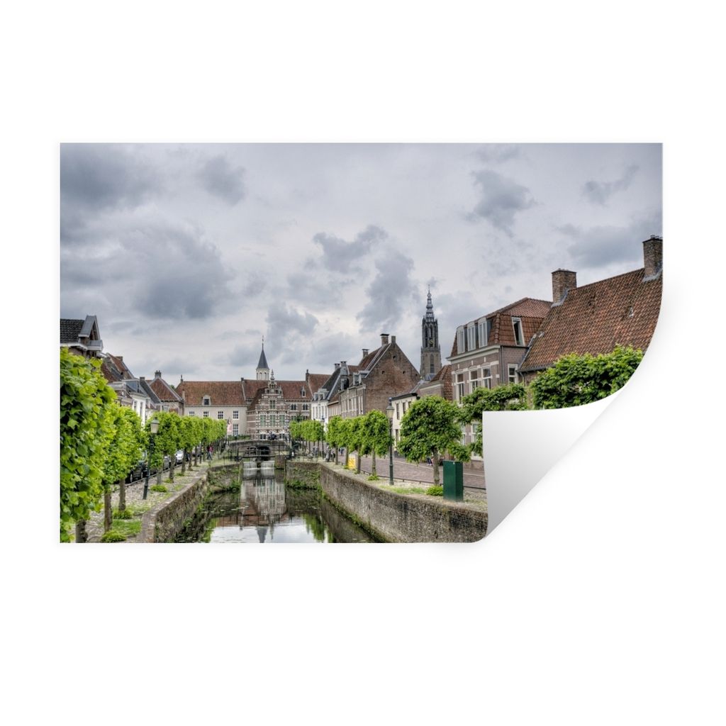 MuchoWow Wandtattoo Wandsticker Wandaufkleber Graben - Amersfoort - Boom 60x40 cm Selbstklebend und Repositionierbar - Wierderverwendbar - Selbst...