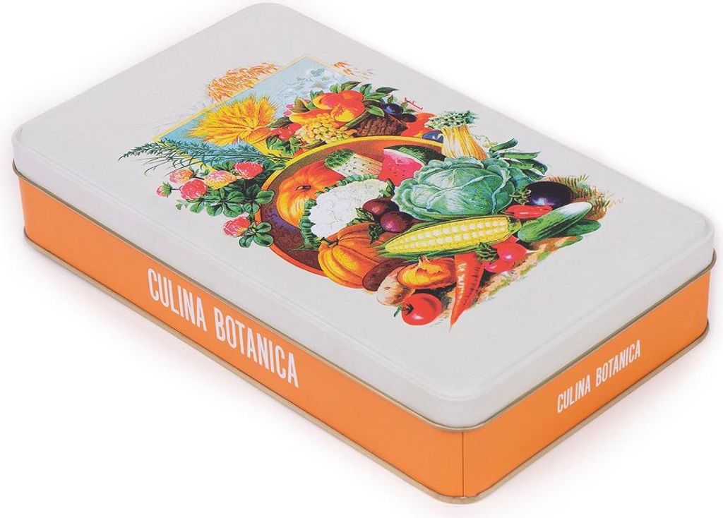 Blechdose Metalldose mit Deckel, Nostalgic Art Dose Box, Keksdose, Vorratsdose für Kleinigkeiten – Kollektion Herbarium (Culina Botanica)