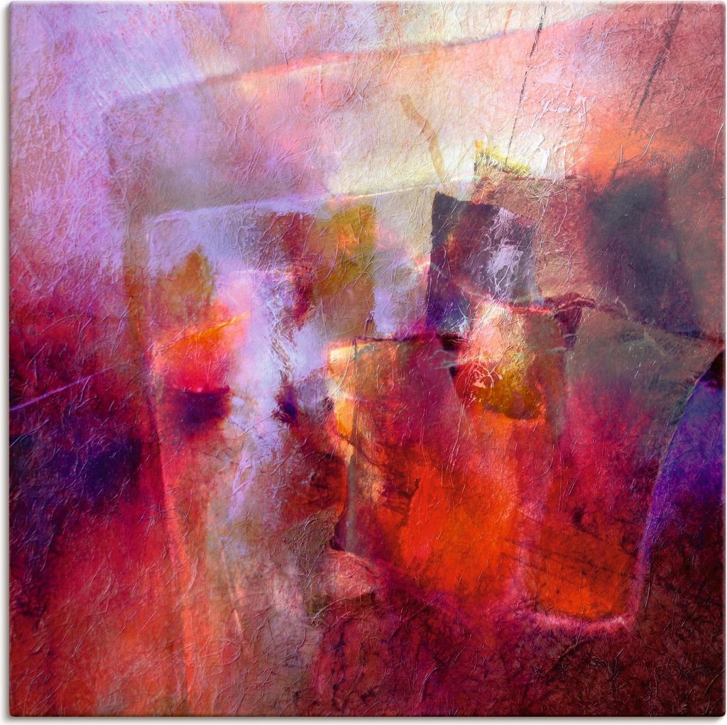 ARTland Leinwandbild Sommer Abstrakt Größe: 40x40 cm