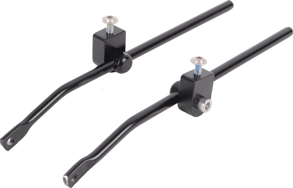 Atranvelo Gepäckträgerbefestigung, Trägerbefestigung. 150 mm mattschwarz