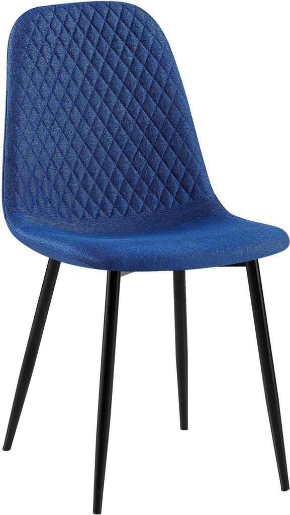 CLP Stuhl Giverny mit Ziernähten blau Material Stoff Produktbild 