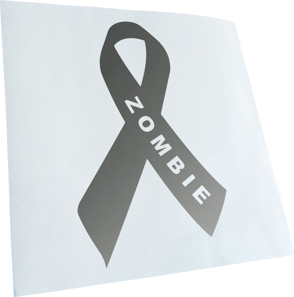 Kiwistar - Autoaufkleber - Zombie Band Ribbons Heckscheibe - Aufkleber für Auto Kfz Fahrrad, LKW, Truck Mofa