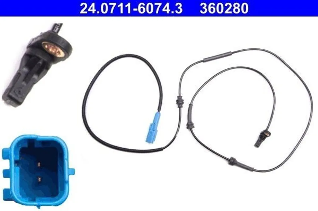 Capteur ABS étanche et haute précision OE 454587 pour Citroën C5