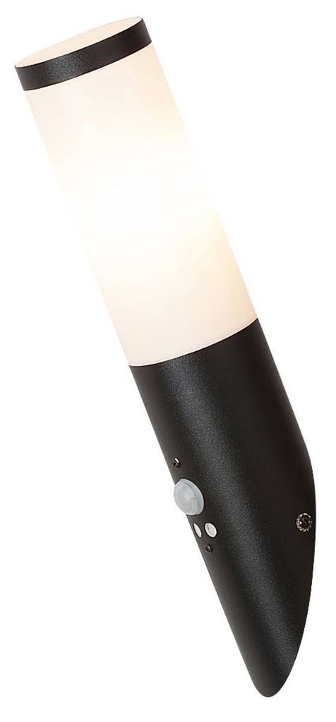 Rabalux 8146 Außenwandleuchte Black torch, E27, Rostfreier Stahl, schwarz-weiß, Modern, IP44, 36,5cm