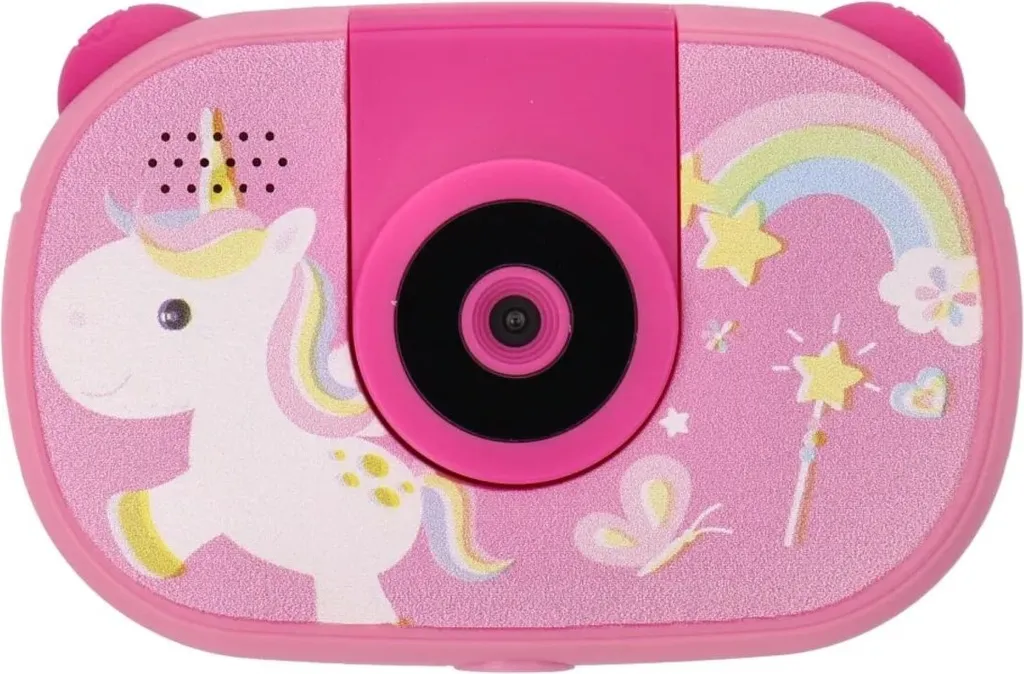 Caméra étanche pour enfant avec écran LCD 2 pouces rose Full HD 1080P