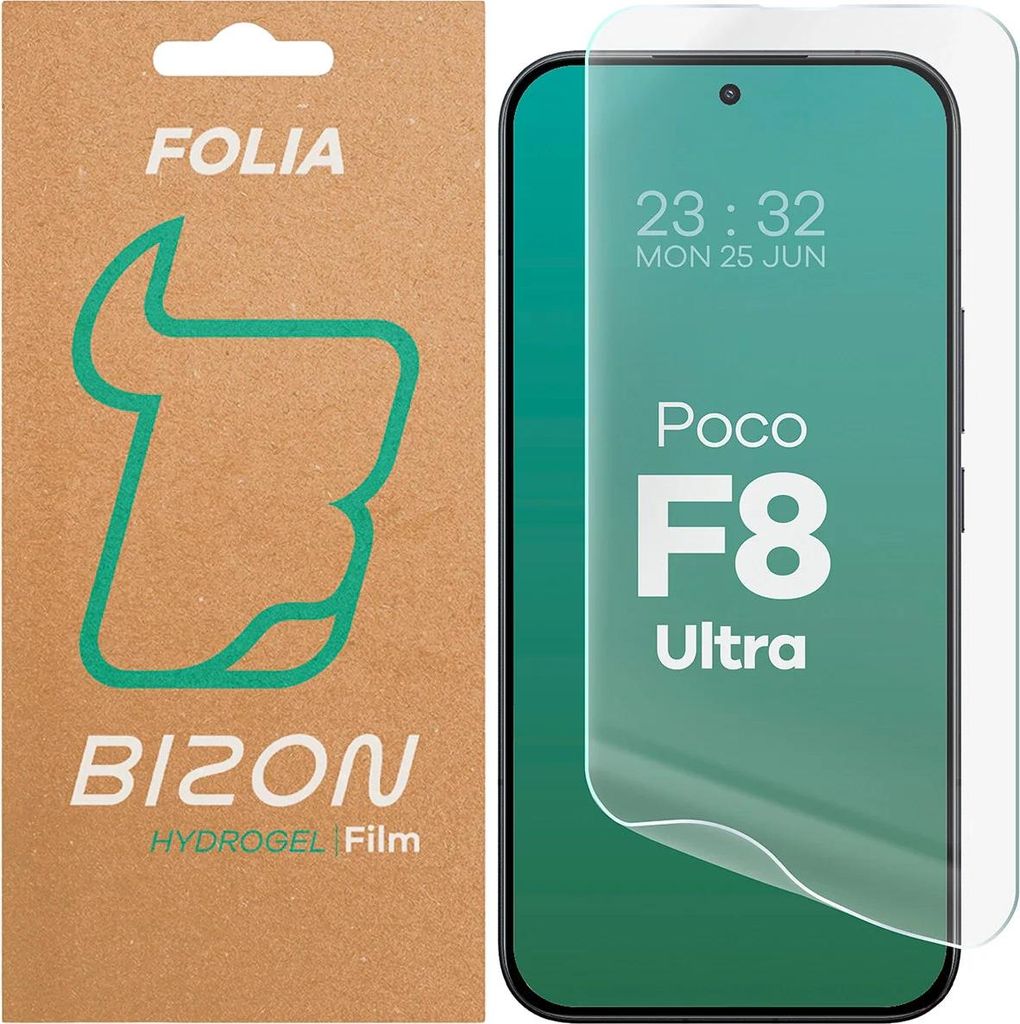 Hydrogel Folie für den Bildschirm für Xiaomi POCO F8 Ultra, Bizon Glass Hydrogel Front, 1 Stück