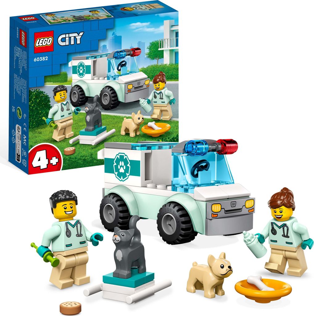 LEGO 60382 City Animal Rescue Van, giocattolo per animali Immagine del prodotto 
