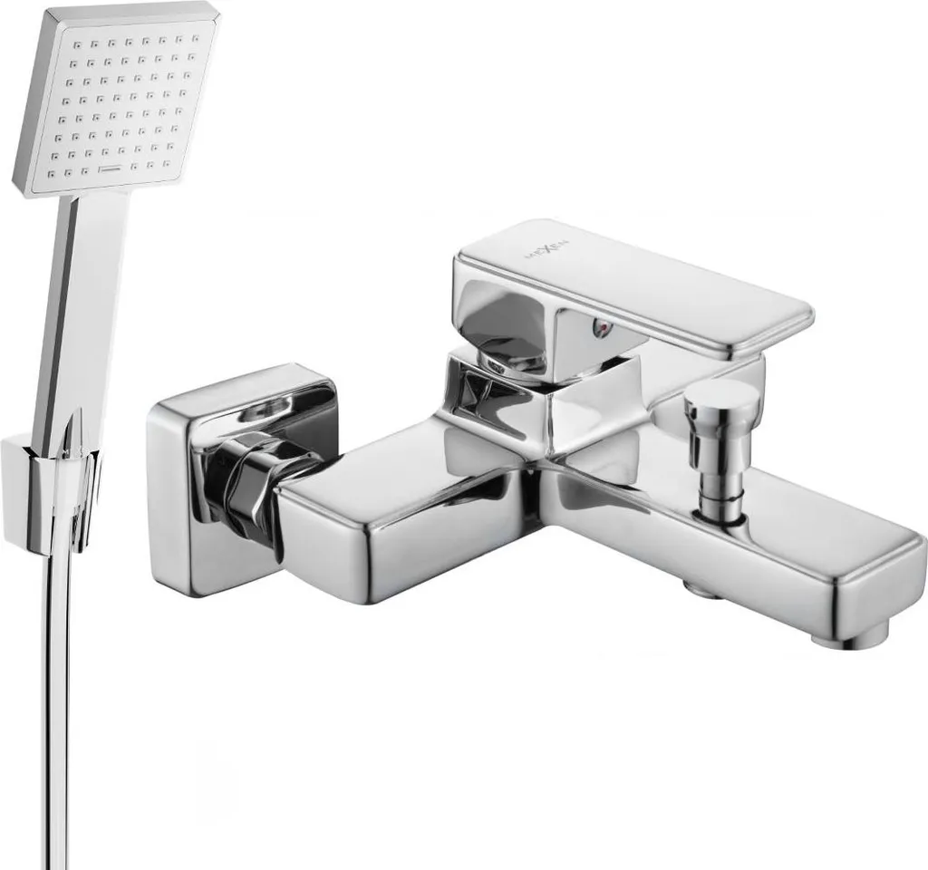 Mexen Cetus R45 Rubinetto per Vasca da Bagno Cromo con Kit Doccia