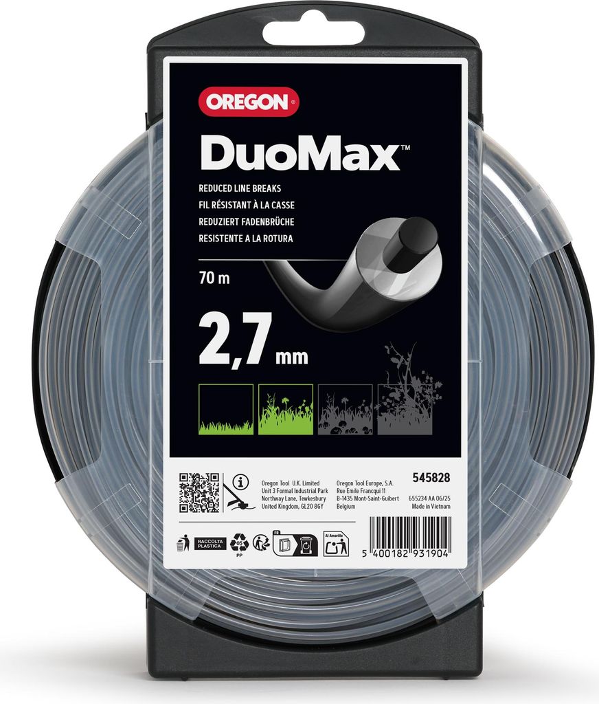 Oregon DuoMax Freischneidefaden 2,7 mm, 70 m Länge Produktbild 
