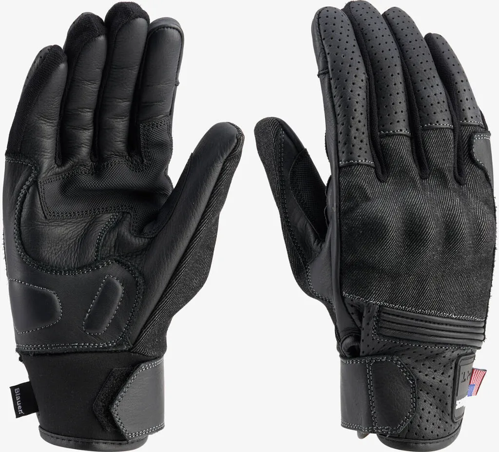 Gants moto Blauer Digit noir taille M : protection et confort tactile
